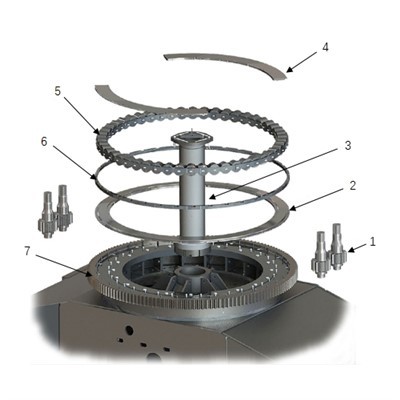 굴삭기를위한 스윙 시스템 어셈블리